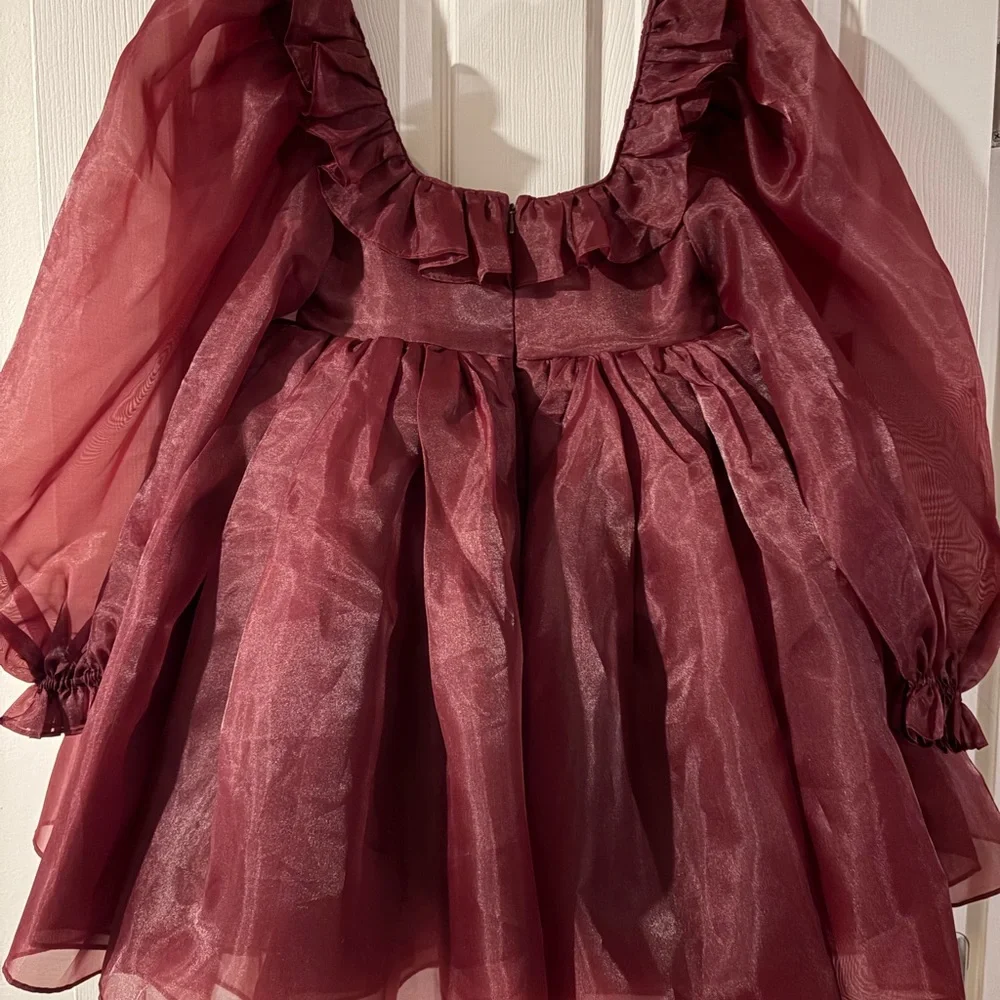 Selkie Bordeaux Mayfair Dress - Picture 2 of 3